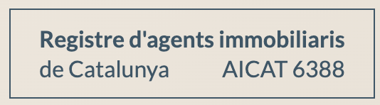 Registre d'agents immobiliaris de Catalunya - AICAT 6388
